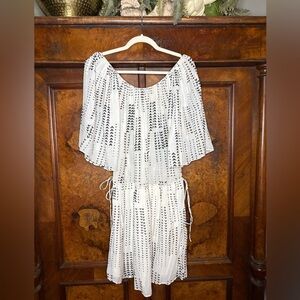 Magali Pascal- White and Black Patterned Dress. Size S